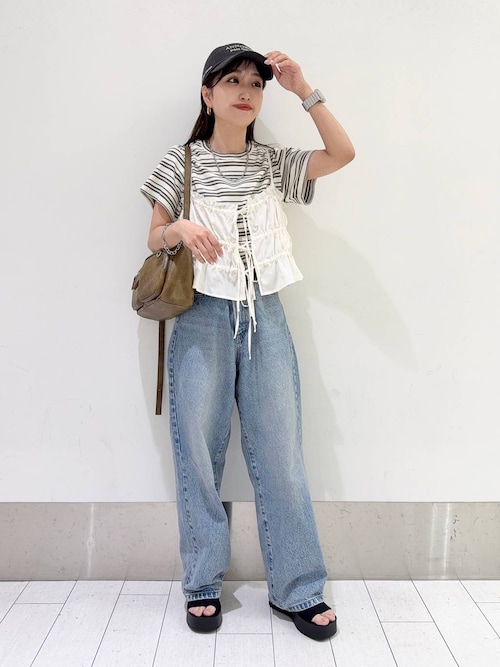 セール】ワイドストレートデニムパンツ 252605（デニムパンツ