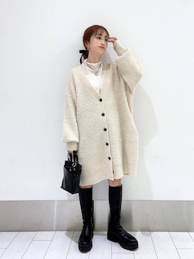 「アイテム（チュニック）」を使った、anyuさん（レディース・150cm）の秋コーディネート