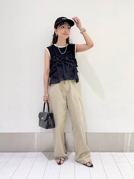 「アイテム（キャミソール）」を使った、anyuさん（レディース・150cm）の夏コーディネート