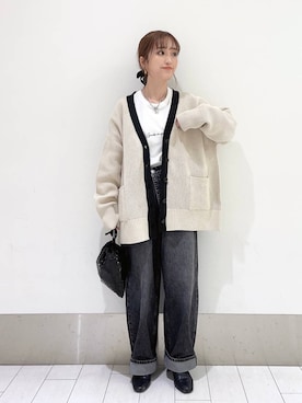 「LOWRYS FARM（ローリーズファーム）のストレッチヒールブーツ　851418（ブーツ）」を使った、anyuさん（レディース・150cm）の秋コーディネート