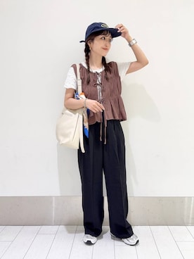 「アイテム（財布/小物）」を使った、anyuさん（レディース・150cm）の夏コーディネート