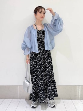 「アイテム（ヘアアクセサリー）」を使った、anyuさん（レディース・150cm）の夏コーディネート
