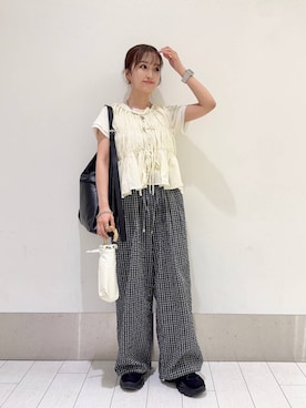 「Me%（ミィパーセント）のアイテム」を使った、anyuさん（レディース・150cm）の夏コーディネート