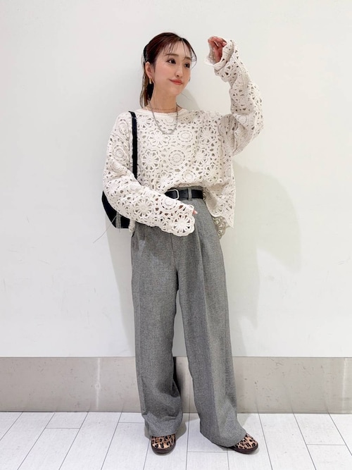 セール】メランジツイルワイドパンツ 242732（スラックス）｜LOWRYS