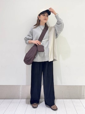 「LOWRYS FARM（ローリーズファーム）のLFポーチツキショルダー 284037（ショルダーバッグ）」を使った、anyuさん（レディース・150cm）の春コーディネート