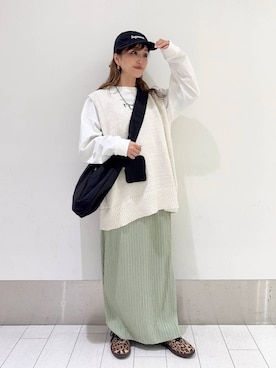 「LOWRYS FARM（ローリーズファーム）のLFポーチツキショルダー 284037（ショルダーバッグ）」を使った、anyuさん（レディース・150cm）の春コーディネート