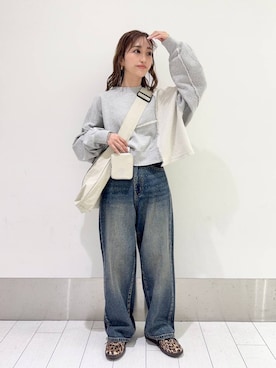 「LOWRYS FARM（ローリーズファーム）のLFポーチツキショルダー 284037（ショルダーバッグ）」を使った、anyuさん（レディース・150cm）の春コーディネート