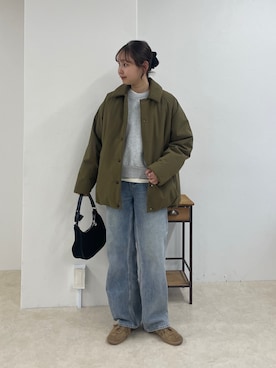 「アイテム（ダッフルコート）」を使った、kurikiさん（レディース・160cm）の冬コーディネート