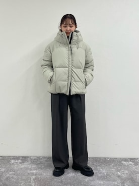 「アイテム（ダウンジャケット/コート）」を使った、kurikiさん（レディース・160cm・20代）の秋コーディネート