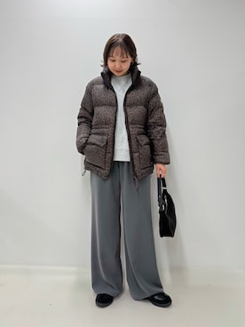 「アイテム（ダウンジャケット/コート）」を使った、kurikiさん（レディース・160cm）の秋コーディネート