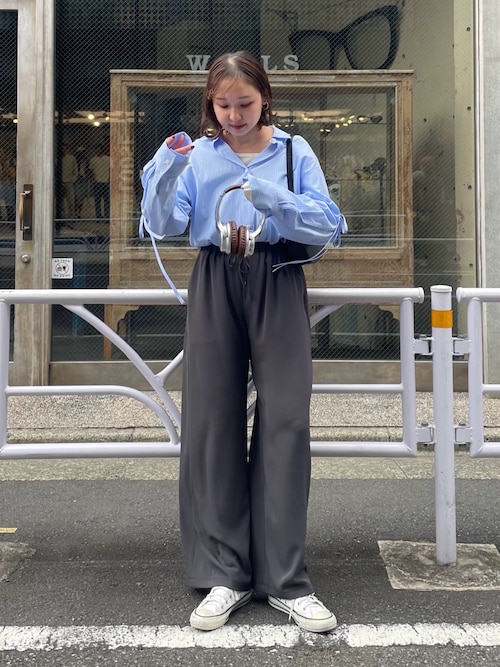 セール】【haru企画】ストライプリボンシャツ（シャツ/ブラウス