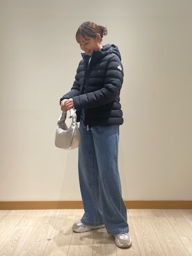 「アイテム（ダウンジャケット/コート）」を使った、kurikiさん（レディース・160cm・20代）の秋コーディネート