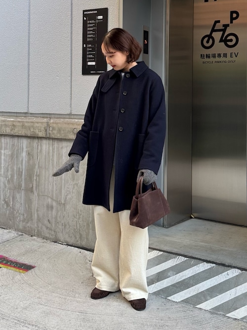 セール】【追加生産決定！】Super100ステンカラーミドルコート