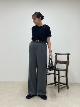 「アイテム（Tシャツ/カットソー）」を使った、kurikiさん（レディース・160cm）の夏コーディネート