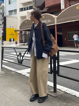 「アイテム（チノパンツ）」を使った、kurikiさん（レディース・160cm・20代）の秋コーディネート