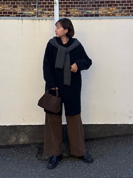 「アイテム（ダッフルコート）」を使った、kurikiさん（レディース・160cm）の秋コーディネート