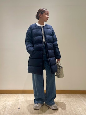「アイテム（ダウンジャケット/コート）」を使った、kurikiさん（レディース・160cm・20代）の秋コーディネート