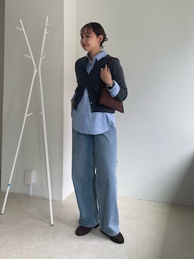 「アイテム（カーディガン/ボレロ）」を使った、kurikiさん（レディース・160cm・20代）の夏コーディネート
