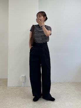 「アイテム（チノパンツ）」を使った、kurikiさん（レディース・160cm・20代）の夏コーディネート
