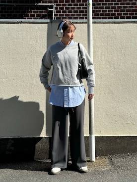 「アイテム（スウェット）」を使った、kurikiさん（レディース・160cm・20代）の春コーディネート