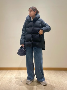 「アイテム（ダウンジャケット/コート）」を使った、kurikiさん（レディース・160cm・20代）の秋コーディネート