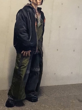 「防寒」｜「アイテム（ワンピース/ドレス）」を使った、suさん（レディース・153cm）の秋コーディネート