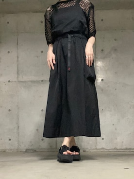 「Gramicci（グラミチ）のアイテム（ワンピース/ドレス）」を使った、suさん（レディース・153cm）の夏コーディネート