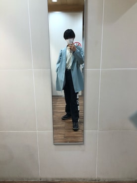 「tk.TAKEO KIKUCHI（ティーケータケオキクチ）のアイテム（トレンチコート）」を使った、kyoyaさん（メンズ・178cm）の秋コーディネート