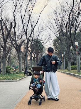 「BEAMS（ビームス）のアイテム（ジャケット/アウター）」を使った、evokebrandさん（メンズ・172cm）の春コーディネート