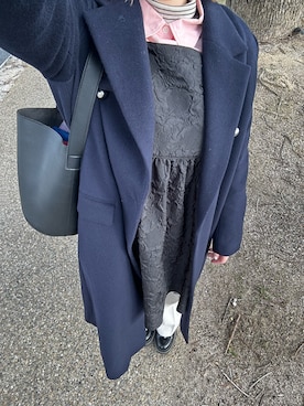 「KBF（ケイビーエフ）のアイテム（オールインワン・サロペット）」を使った、AYUMIさん（レディース・159cm）の冬コーディネート