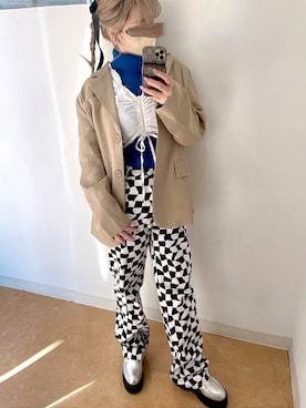 「sango（sango）のアイテム（トップス）」を使った、𝘺𝘶𝘮𝘪さん（レディース・152cm）の冬コーディネート