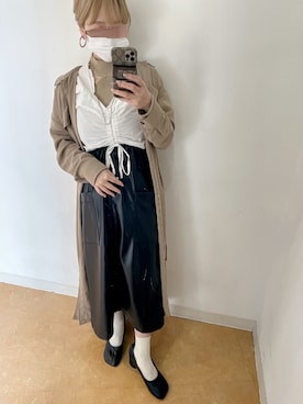 「sango（sango）のアイテム（トップス）」を使った、𝘺𝘶𝘮𝘪さん（レディース・152cm）の冬コーディネート