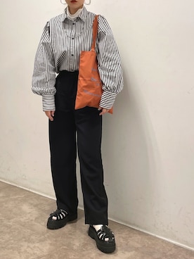 「sango（sango）のアイテム（トップス）」を使った、𝘺𝘶𝘮𝘪さん（レディース・152cm）の春コーディネート