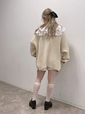 「sango（sango）のアイテム（トップス）」を使った、𝘺𝘶𝘮𝘪さん（レディース・152cm）の冬コーディネート