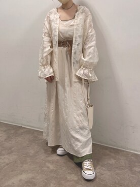 「sango（sango）のアイテム（バッグ）」を使った、𝘺𝘶𝘮𝘪さん（レディース・152cm）の春コーディネート