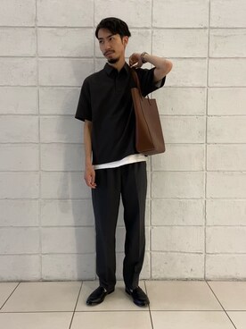 「cellar door」｜「アイテム（スリッポン）」を使った、ISHINOさん（メンズ・175cm）の夏コーディネート