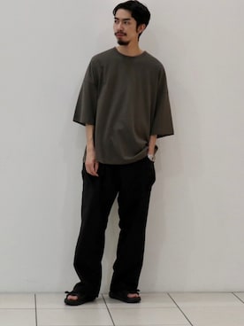 「ABU GARCIA（アブ・ガルシア）のアイテム（パンツ）」を使った、ISHINOさん（メンズ・175cm）の夏コーディネート
