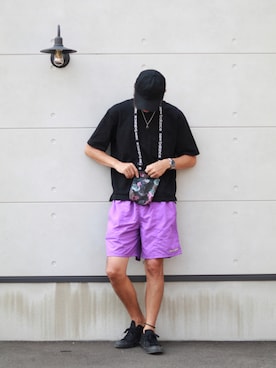 「Rodeo Crowns（ロデオクラウンズ）のアイテム（パンツ）」を使った、kokkinさん（メンズ・178cm）の夏コーディネート