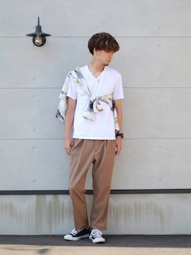 「ZIP FIVE（ジップファイブ）のアイテム（セットアップ）」を使った、kokkinさん（メンズ・178cm）の夏コーディネート