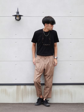 「ZIP FIVE（ジップファイブ）のアイテム（セットアップ）」を使った、kokkinさん（メンズ・178cm）の夏コーディネート