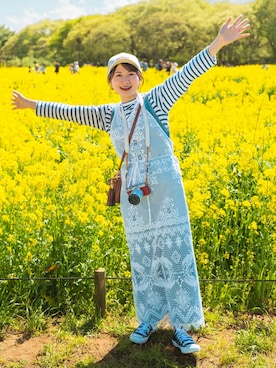 「Spick & Span（スピックアンドスパン）のアイテム（ワンピース）」を使った、rika.さん（レディース・152cm）の春コーディネート