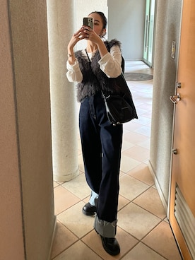 「RBS（アールビーエス）のアイテム（トップス）」を使った、ryoさん（レディース・160cm）の秋コーディネート