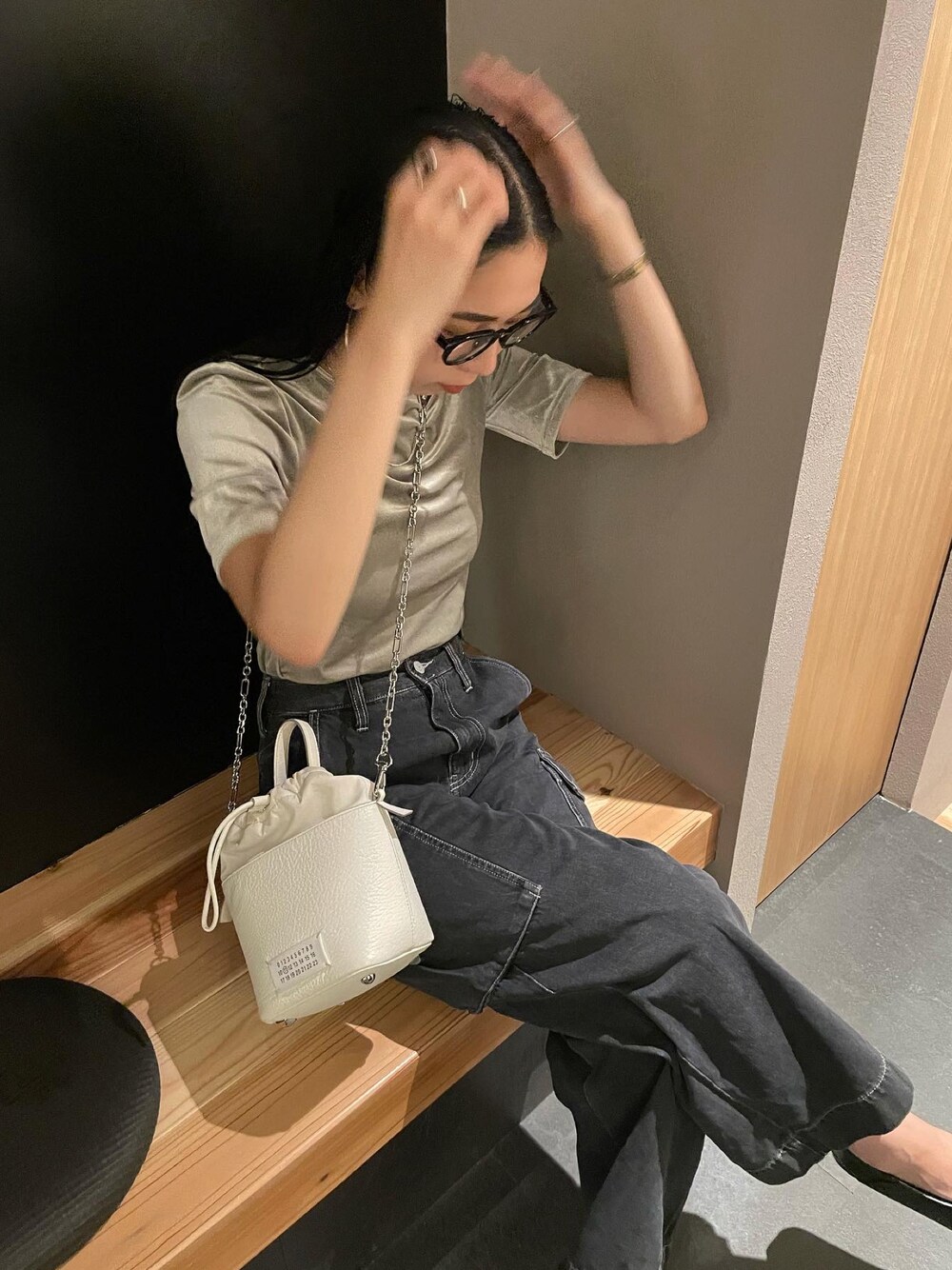 ☆送料関税込☆Maison Margiela 5AC BUCKET BAG ☆超人気☆ 5AC leather bucket bag in black - Maison Margiela | Mytheresa