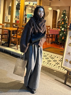 「アイテム（その他アウター）」を使った、ryoさん（レディース・160cm）の秋コーディネート