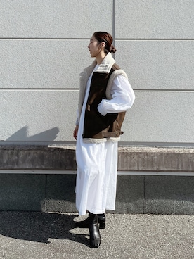 「ベストコーデ」｜「アイテム（ブルゾン）」を使った、ryoさん（レディース・160cm）の秋コーディネート