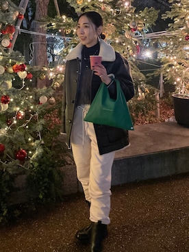 「WEARyouthコーデ」｜「アイテム（その他アウター）」を使った、ryoさん（レディース・160cm）の冬コーディネート