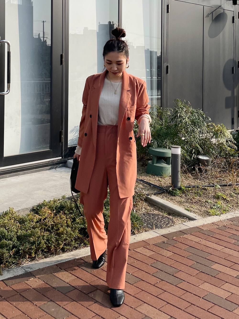 セットアップ（オレンジ系）を使った「プチプラ」のレディース人気