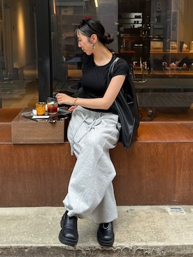 「アイテム（ブーツ）」を使った、ryoさん（レディース・160cm）の夏コーディネート