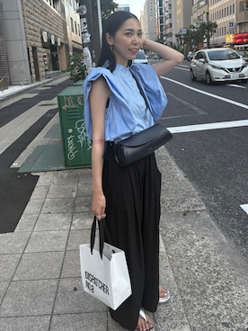 「JIL SANDER（ジルサンダー）のアイテム」を使った、ryoさん（レディース・160cm）の夏コーディネート