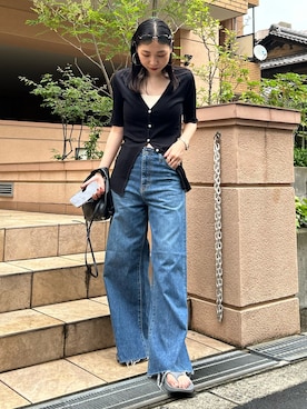 「今日のコスメと服」｜「アイテム（キャミソール）」を使った、ryoさん（レディース・160cm）の夏コーディネート